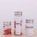 Wholesale Round Glass Test Tubes With Gold Or Silver Top For Beads Storage Glass Container